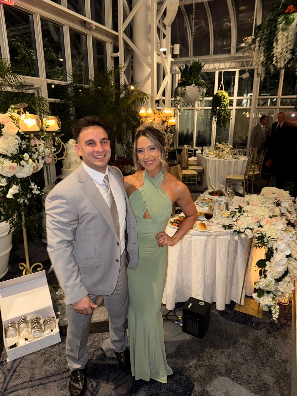 Norma Kamali Sage Green Gown - Picture 1 of 4